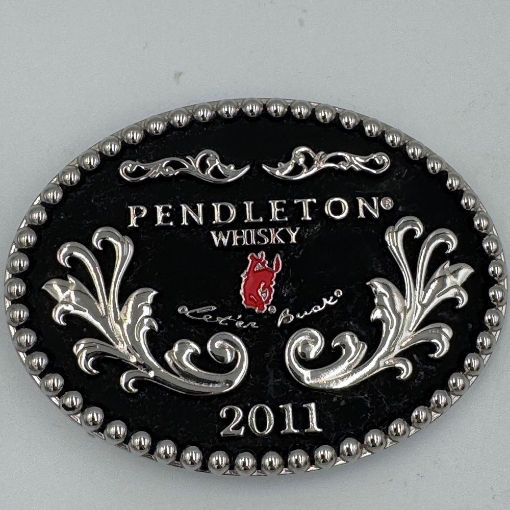 Montana Silversmiths Pendleton Whisky 2011 Let'er Buck Western Belt Buckle
